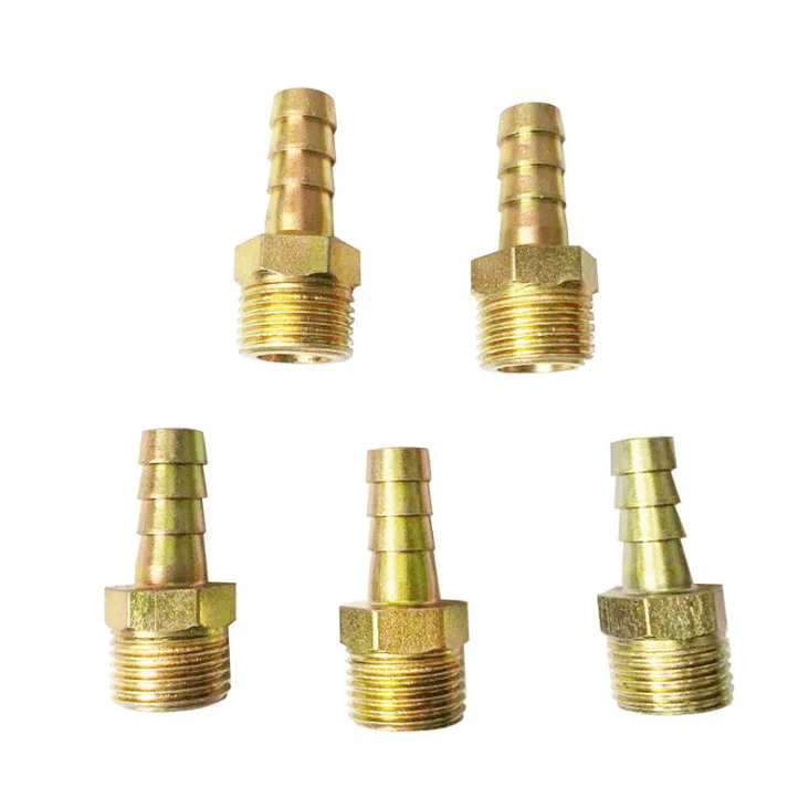 Straight Male M4-m12 Brass Barbed Hose Insert Fitting Connector Adapter ...