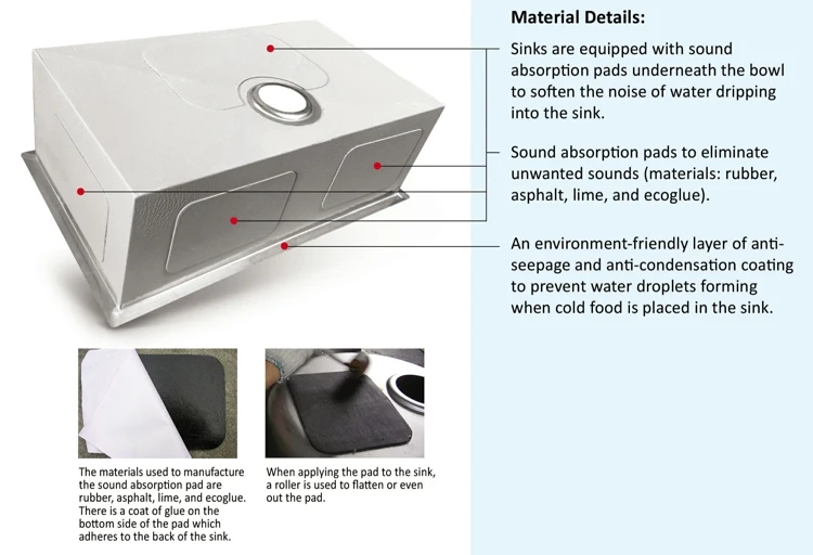 Fregadero De Acero Inoxidable 304,Fregadero De Cocina De Montaje Sobre