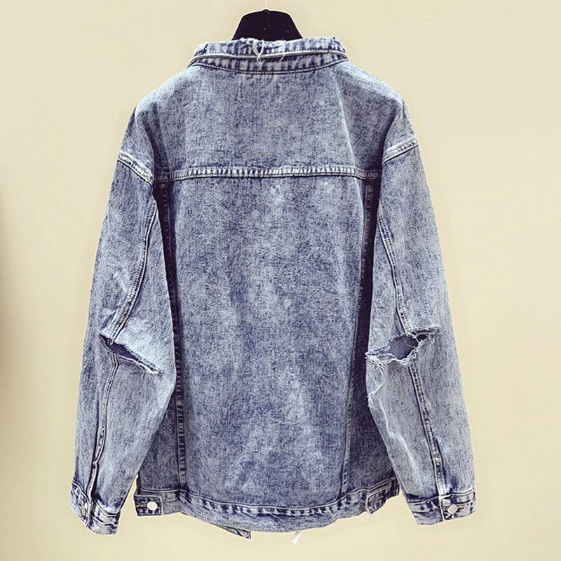 denim damage jacket