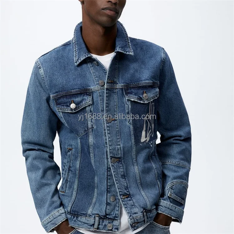 New Arrival Fashion Denim Jacket Wholesale Washed Custom Blue Men Denim  Jean Jackets - Buy Denim Jacket For Men,Streetwear Jacket For Men,Mens  Casual Jacket Product on Alibaba.com