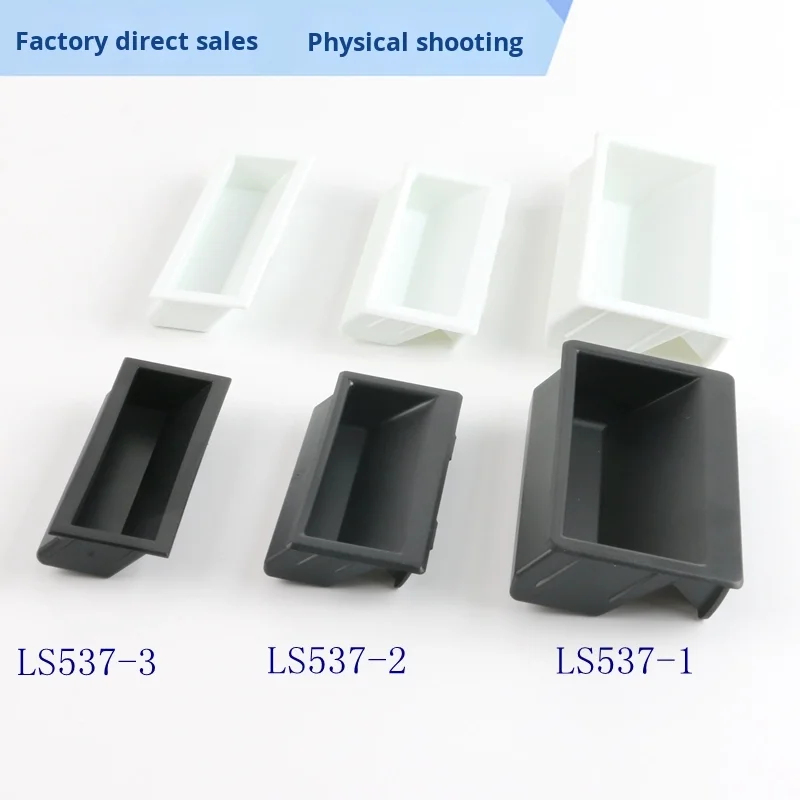 LS537 Concealed Black Cabinet Door Handle Embedded and Plastic with Nylon Handle Metal & Metal Products Category manufacture