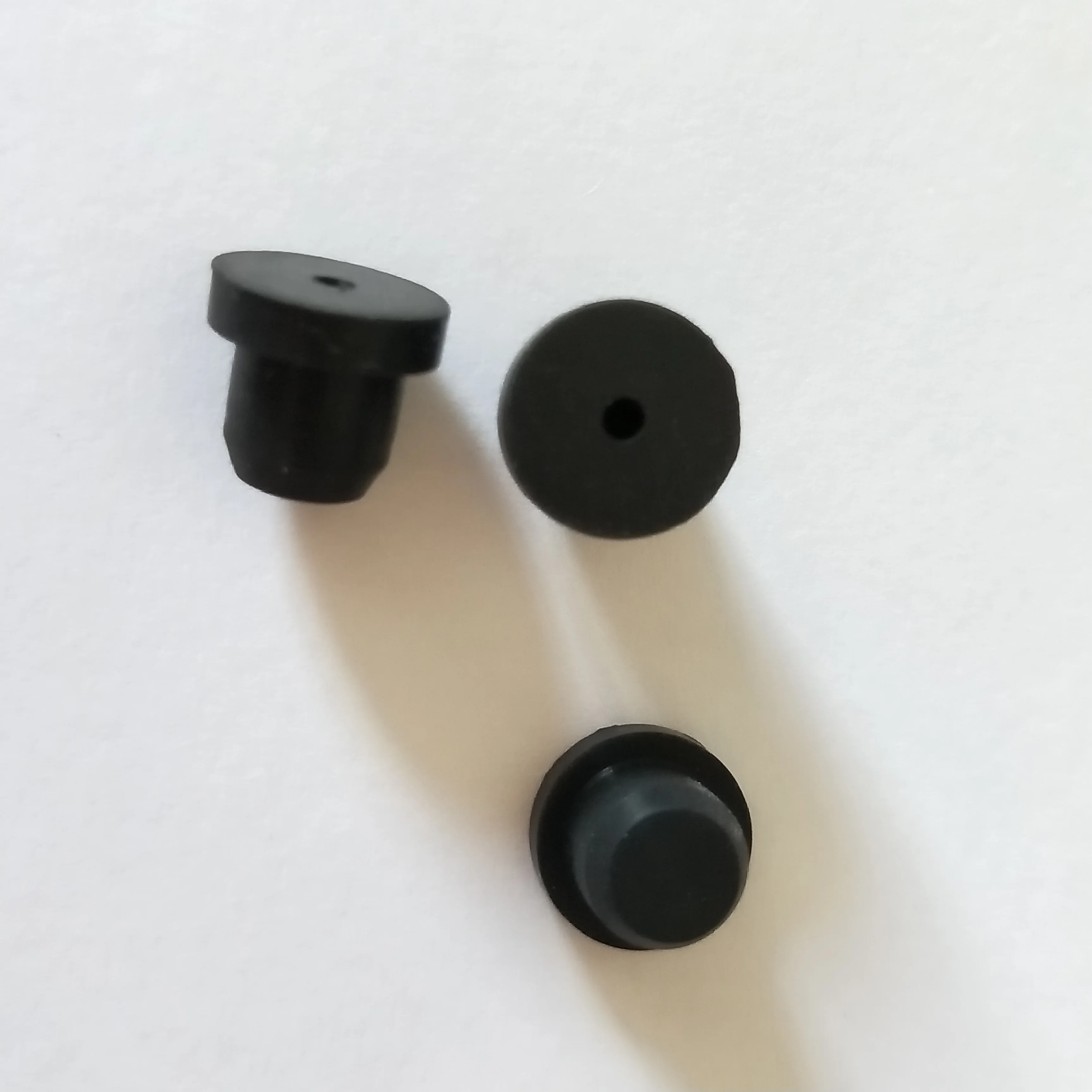 Solid Grommet 1/4" Diameter Rubber Plug 12 Rubber Grommets Without Hole