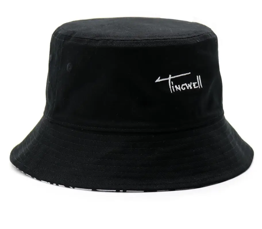 Custom 2023 New 100 Cotton Fisherman Hat Reversible Bucket Caps With