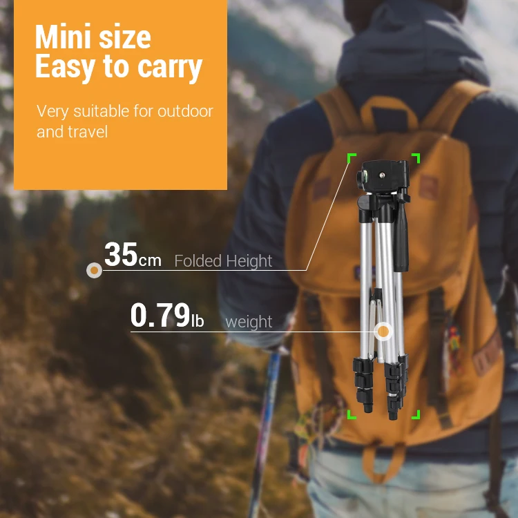 45 Inç Hafif Selfie Akıllı Telefon Için Tripod Kamera Tripodu Standı