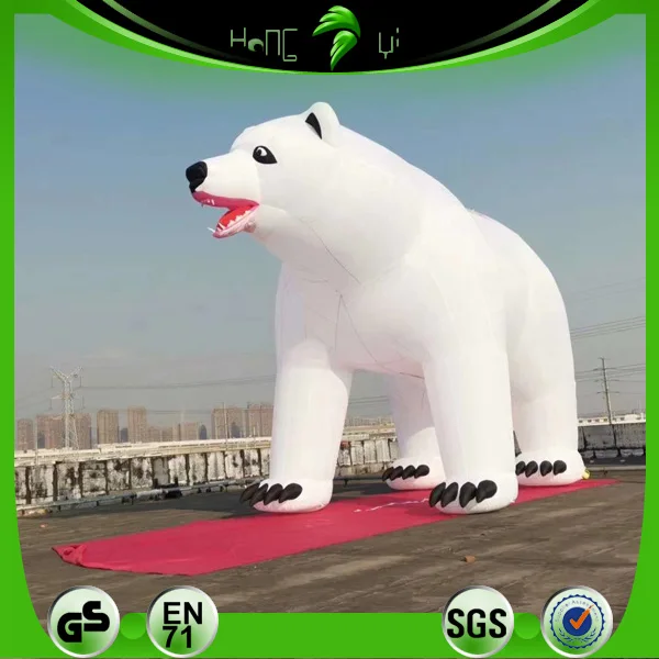 Hongyi Toys New Design Inflatable Customize White Pvc Giant Bear For ...