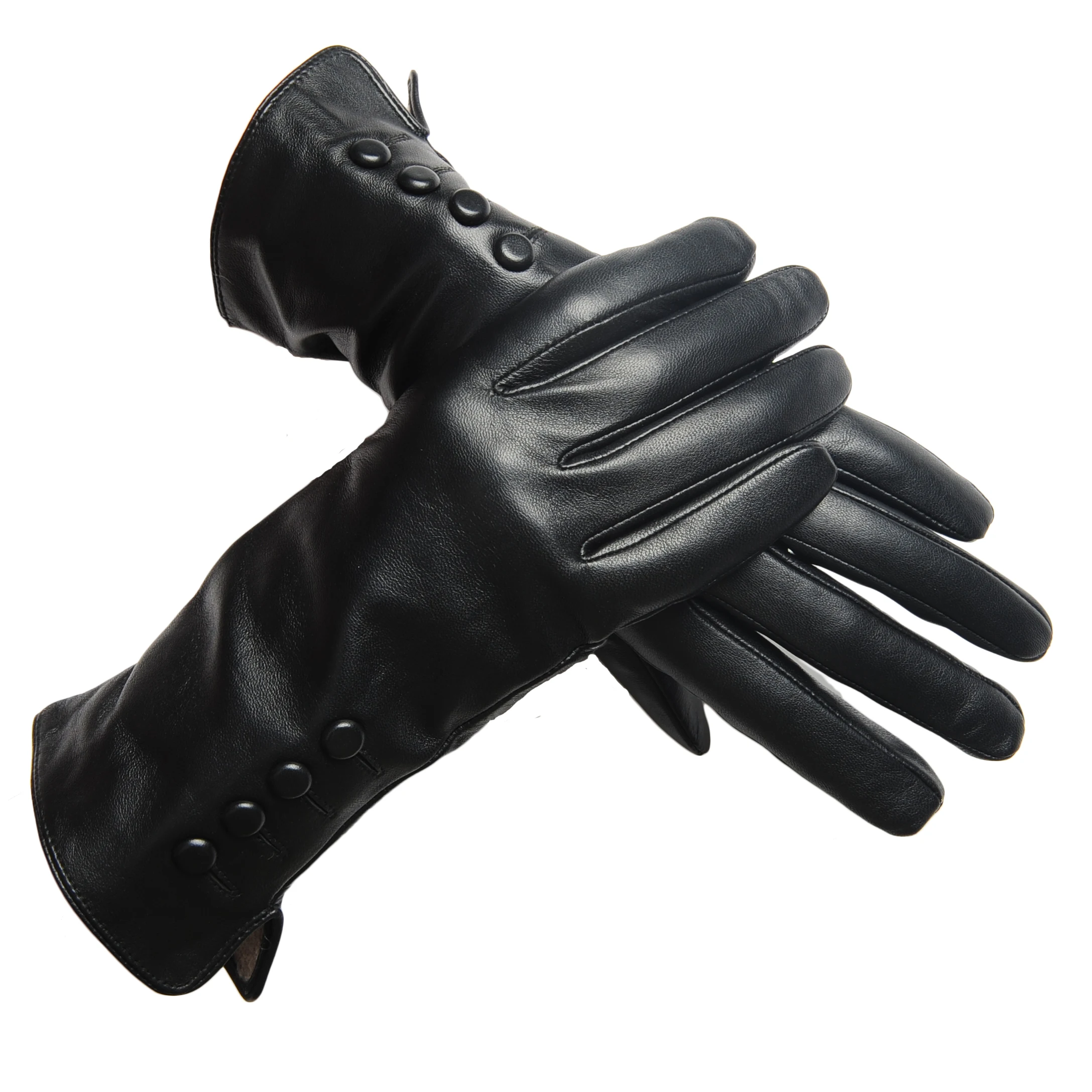 Moufles En Cuir Pour Femmes Harssidanzar - Doublure Douce Pour L'hiver | Modèle SL027EU