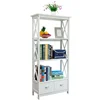 OEM high quality Bookcase Portable Wood mdf Display Stand Storage Unit Book Shelf
