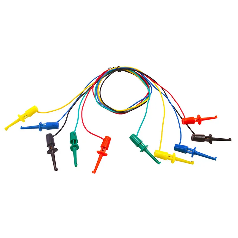 5pcs Colorful Mini Grabber Test Leads Test Hook cable for Multimeter Electrical Test - ANKUX.COM