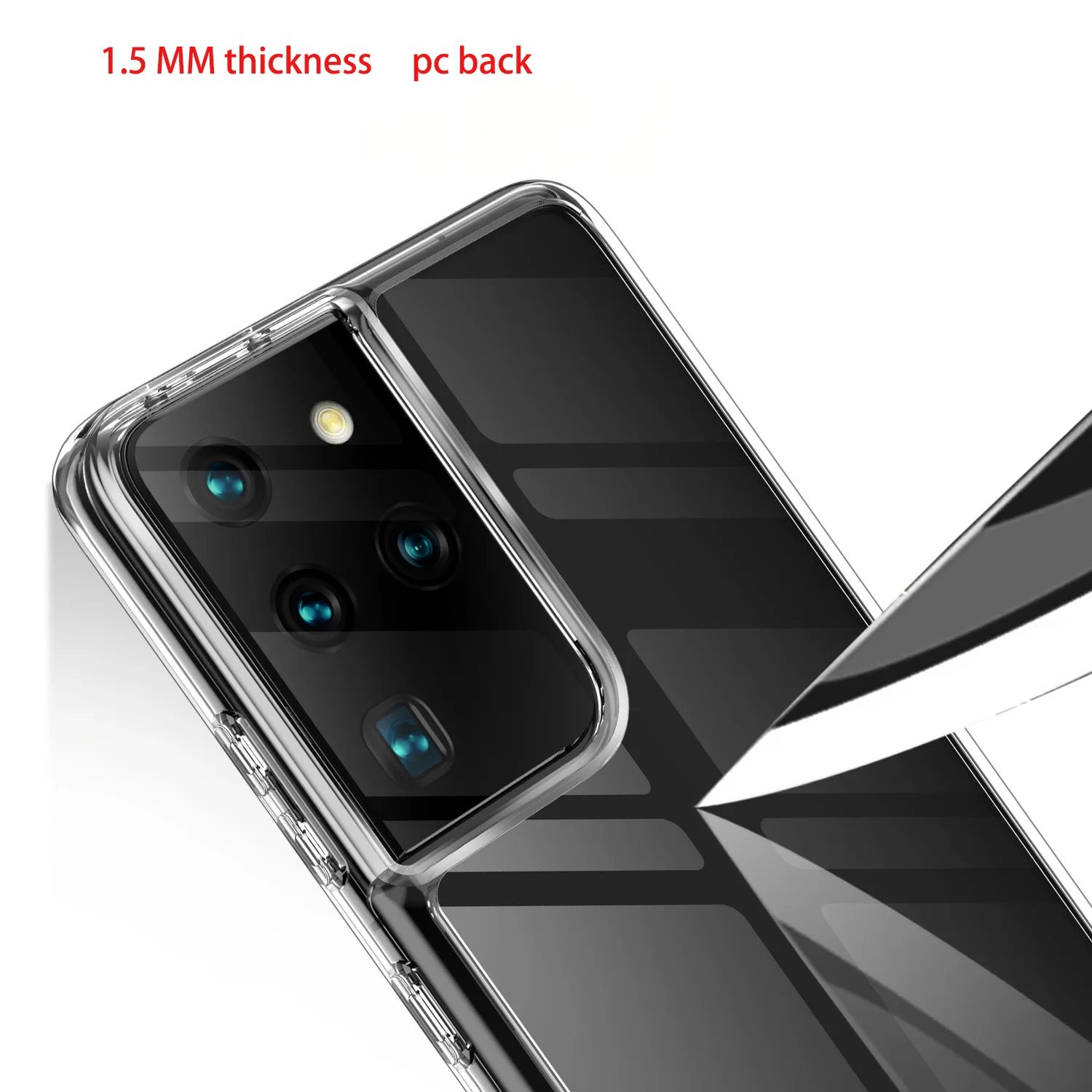 水晶tpu pc手机后盖外壳适用于三星s30 plus,三星星系s21高透明外壳