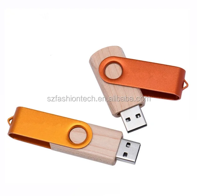 OEM colorful metal swivel usb flash drive / wood cle USB stick twister pendrive - ANKUX.COM