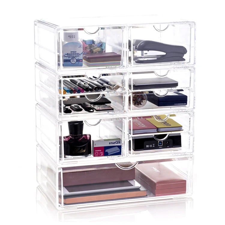 Oem Large Clear Acrylic Accessories Office Supplies Desk Organizer