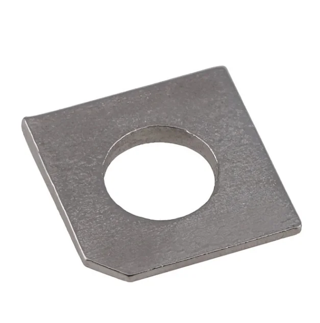 M6 M8 M10 M12 Galvanized Square Round Hole Taper Washers For Slot