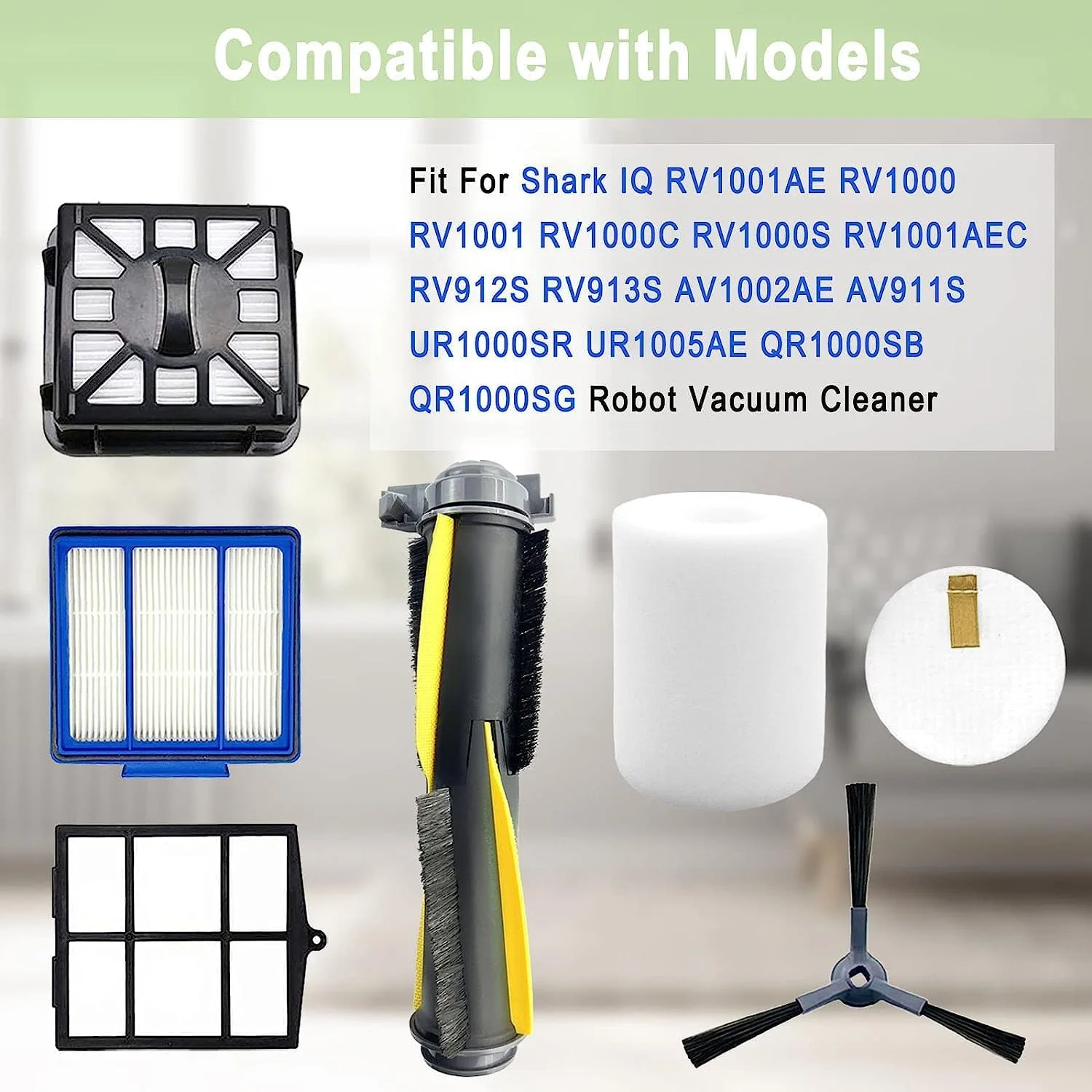 Shark Model R101ae Remote 鲨鱼智商r101ae Rv1001ae Ur1100srus Av1002ae Av1010ae侧/扫刷过滤器主/滚筒刷外壳清洁真空吸尘器零件 ...