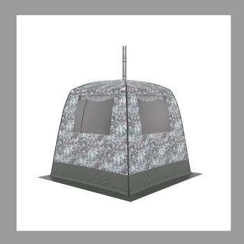 A011 - Morzh Portable tent sauna with wooden stove and 2 windows