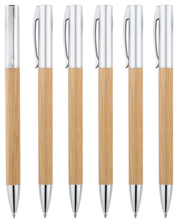 
ECO PEN BP5212 BAMBOO PEN, nature color metal clip, promotional 