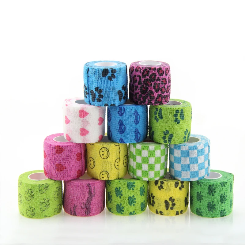 5cm*4.5 Print Bandage Cohesive Animals Wholesale Cohesive Bandage Non ...