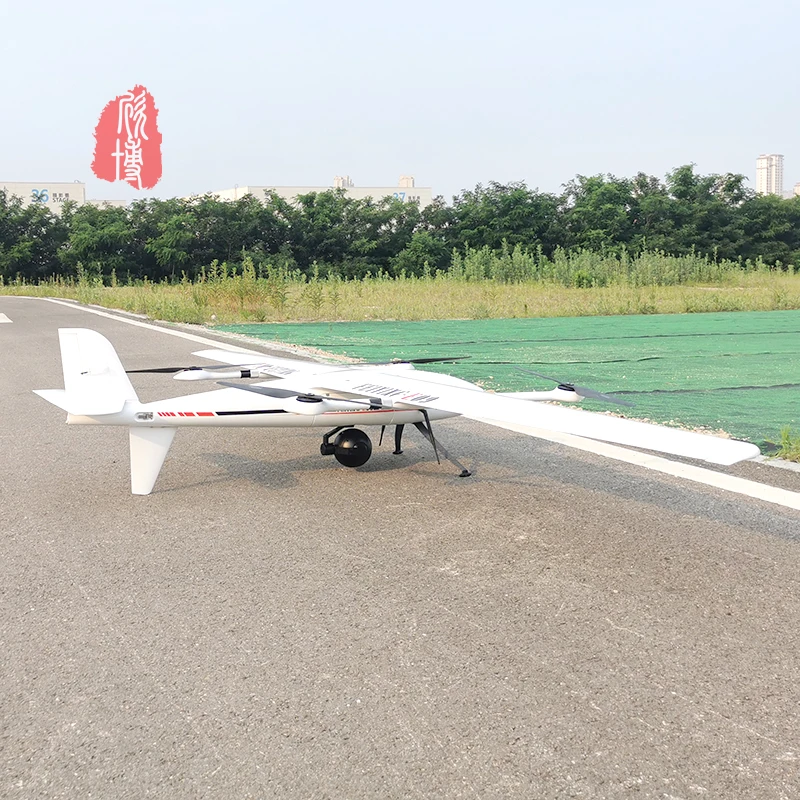 Sr09 Vtol Fixed Wing Drone Gasoline Power Fuel Efficient 100kg Payload