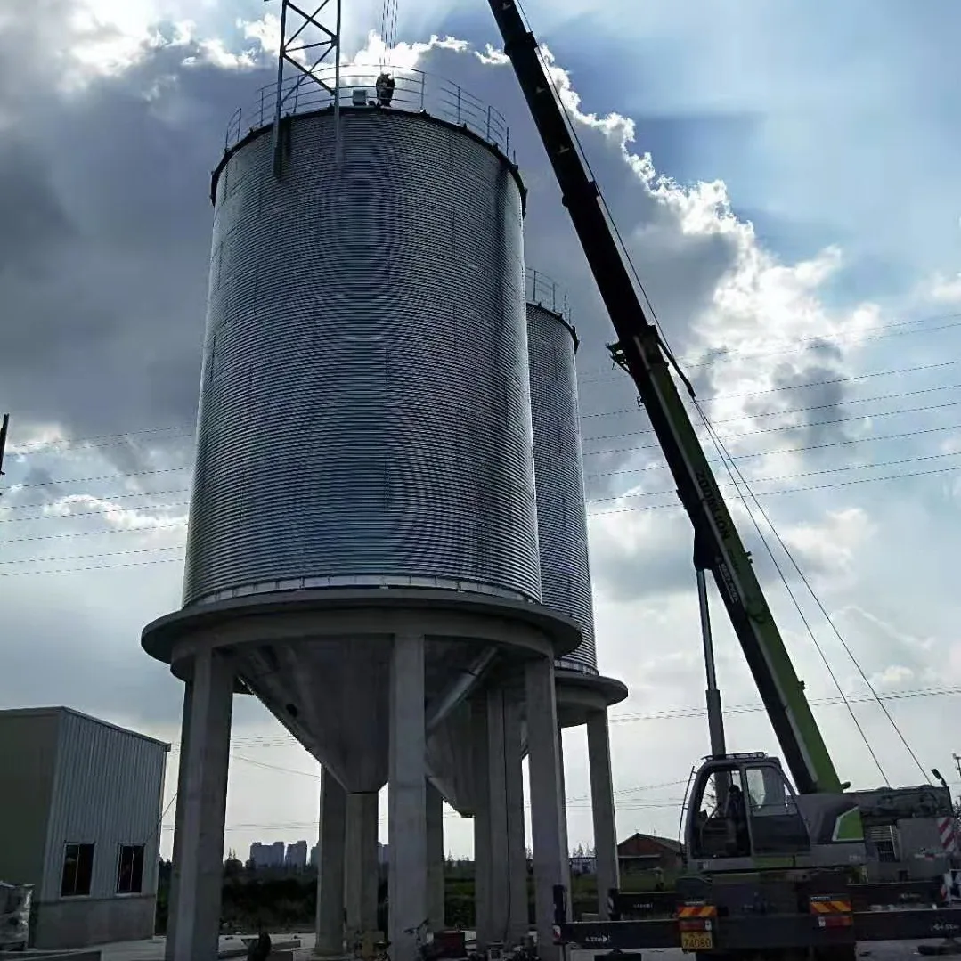 Small Metal Grain Silos Galvanized Corrugated Steel Grain Silo Prices