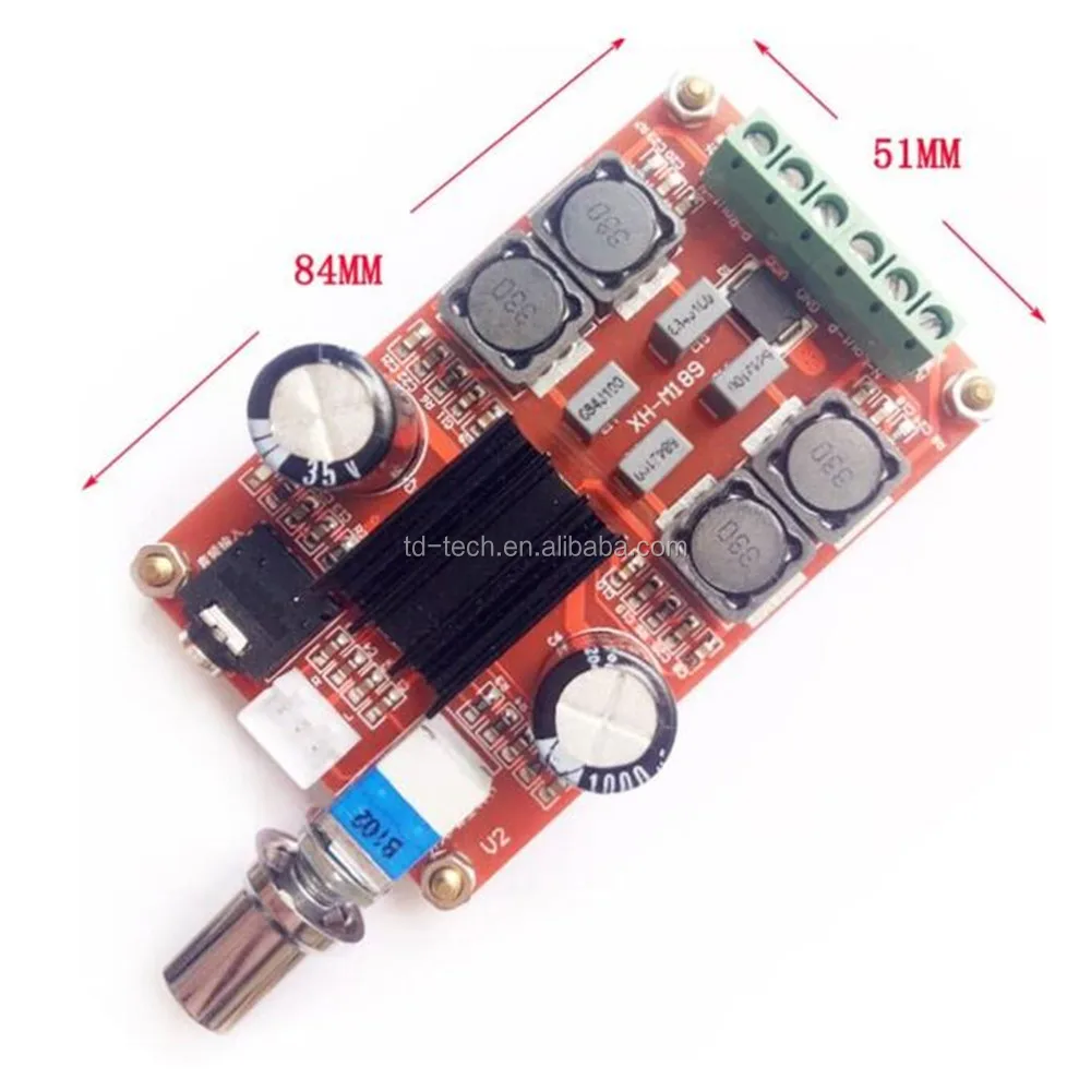 Taidacent Tpa3116d2 100w Amplifier Circuit 2.1 Channel Amaplifier