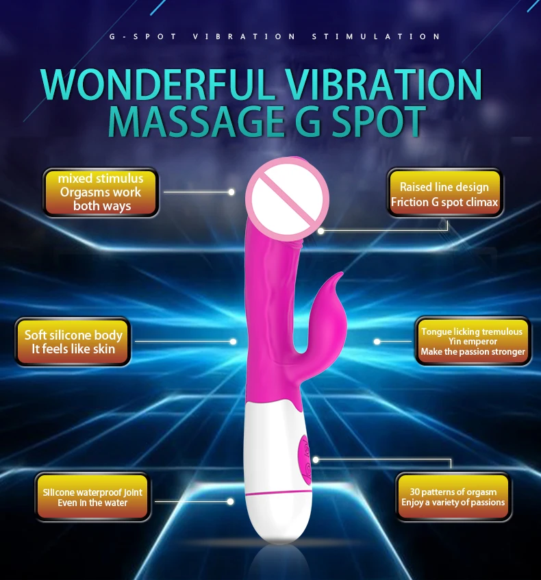 G spot Vibrator Clitoris Stimulator Dual Vibrators Penis Massager Dildo Vibrator Sex Toys for Woman Erotic Adult Products