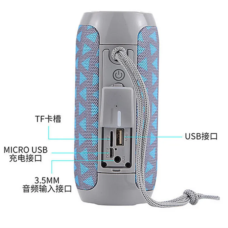 blue tooth_speaker Super bass stereo outdoor 1800mAH battery Wireless aktif Speakers - ANKUX.COM