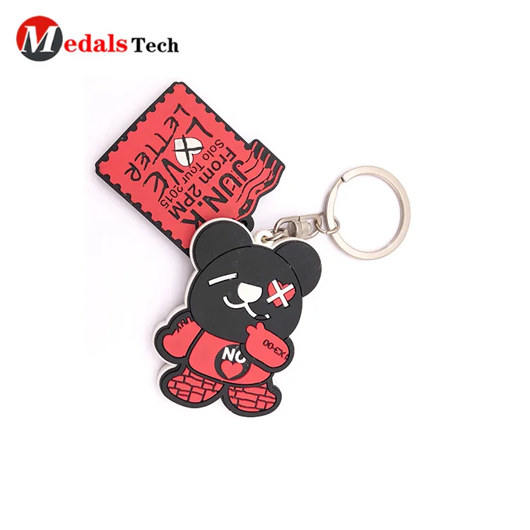Cheap  customized made  cartoon character soft  pvc keychain