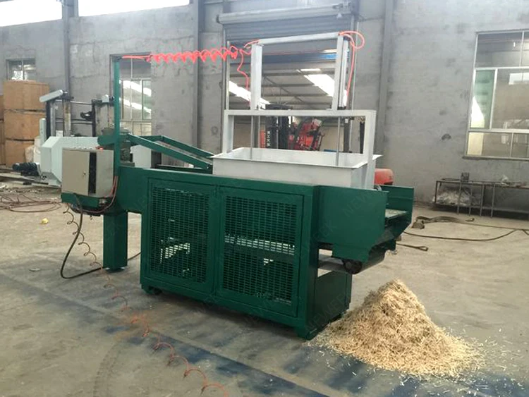 NEWEEK thickness adjustable diesel motor pine wood shaving making machine