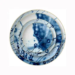Unique Design Fine New Bone China Dessert Plate Ceramic with 8 inch Ware