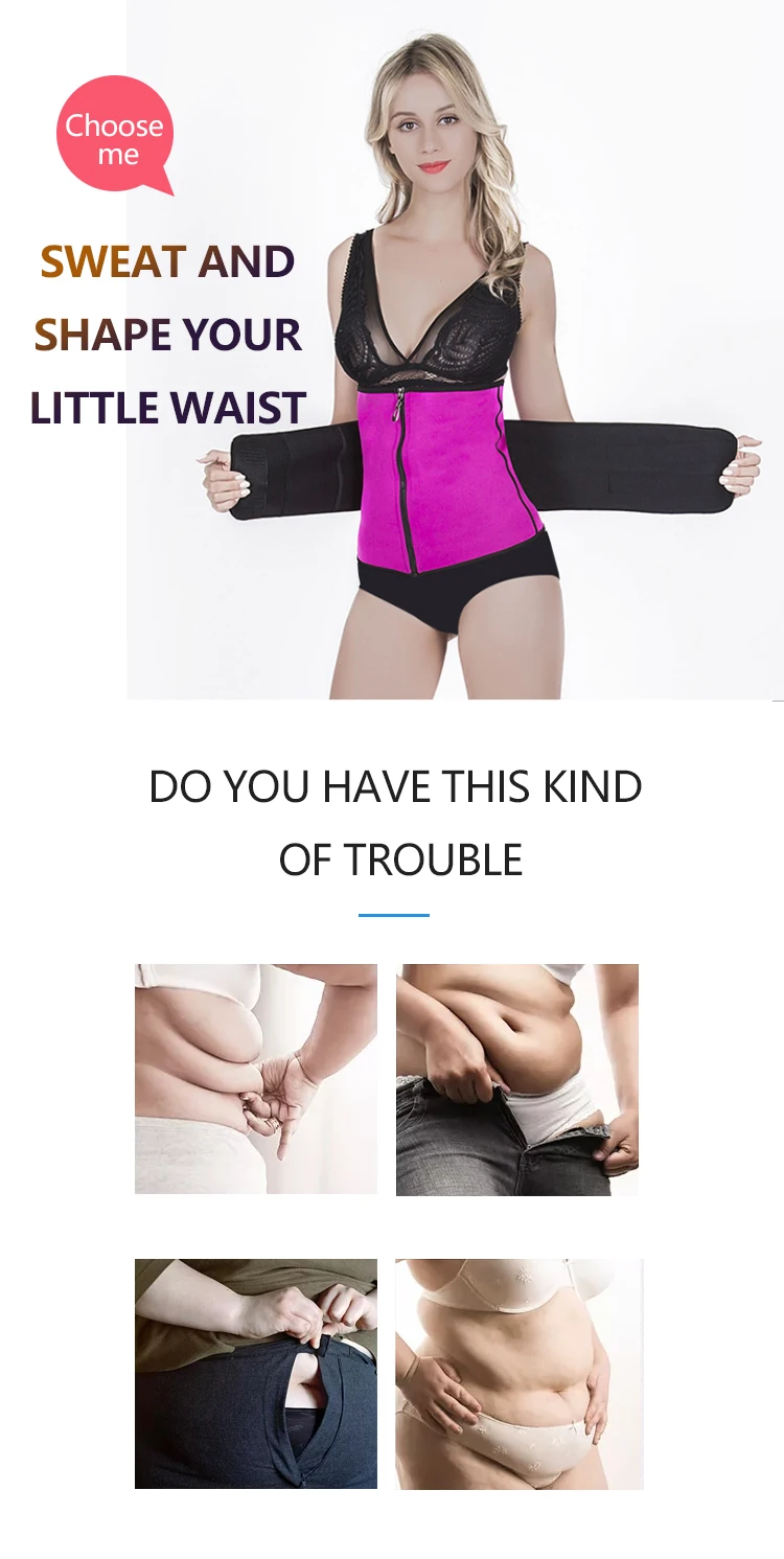 Enerup Private label Neoprene Sweat Waist Support Trainer Corset Trimmer Belt for Women Weight Loss Waist Cincher Shaper Slimmer