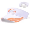 Design 100% cotton fashion unisex white golf fitted elastic visor cap