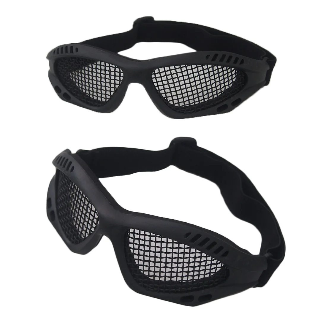 高品质可调军队cs游戏护目镜专业眼部防护安全镜片户外气枪金属网眼镜