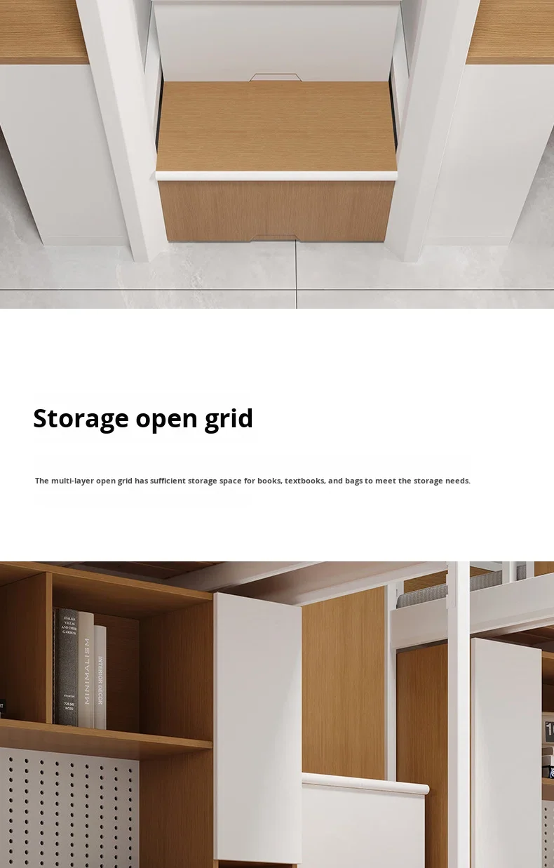 product custom free 3d design service iron upper bed and lower desk apartment dormitory metal frame bunk bed for students school-14