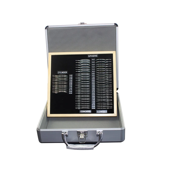 266 Pcs Optical Trial Lens Set Plastic Rim Aluminum Case Wooden Case