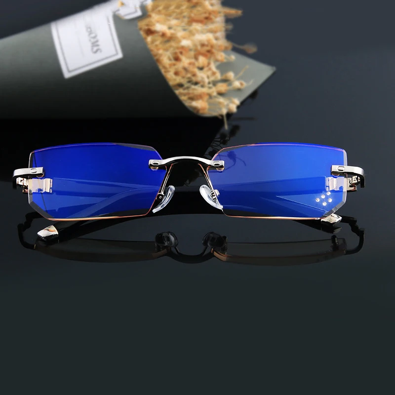 2020 New Arrivals Anti Blue Light Optical Glasses And Rimless Frame Reading Glasses Buy Lentes 0760