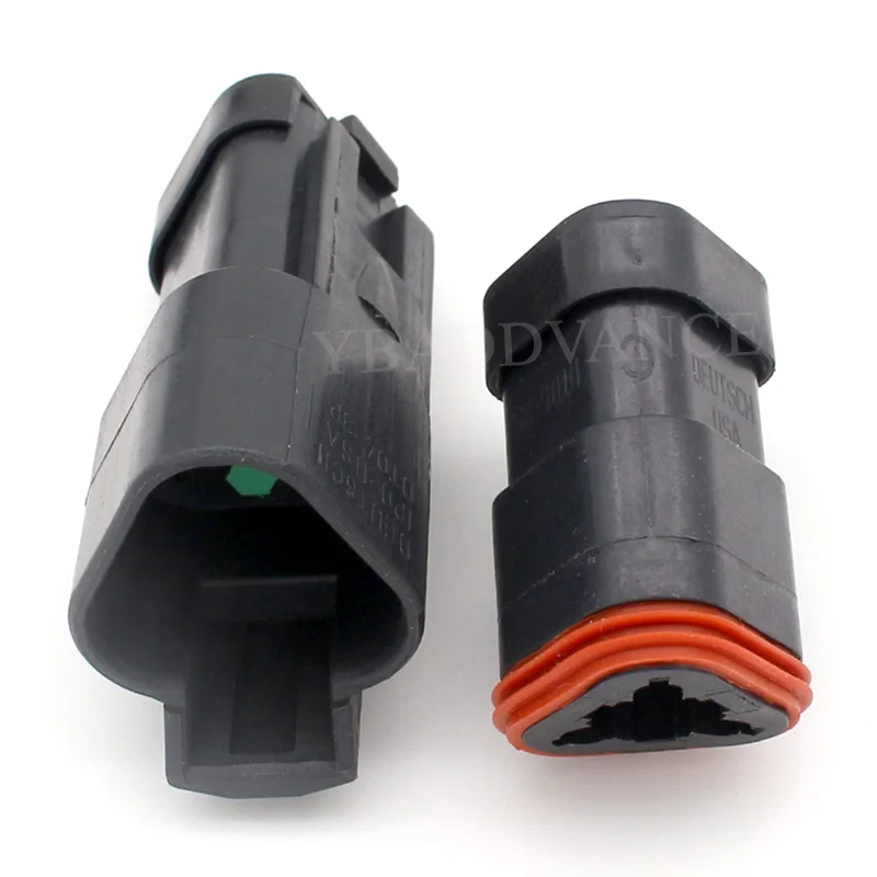 Deutsch Dt Series 3 Way Male Female Plug Connector Kit Dt06-3s-ce06 ...