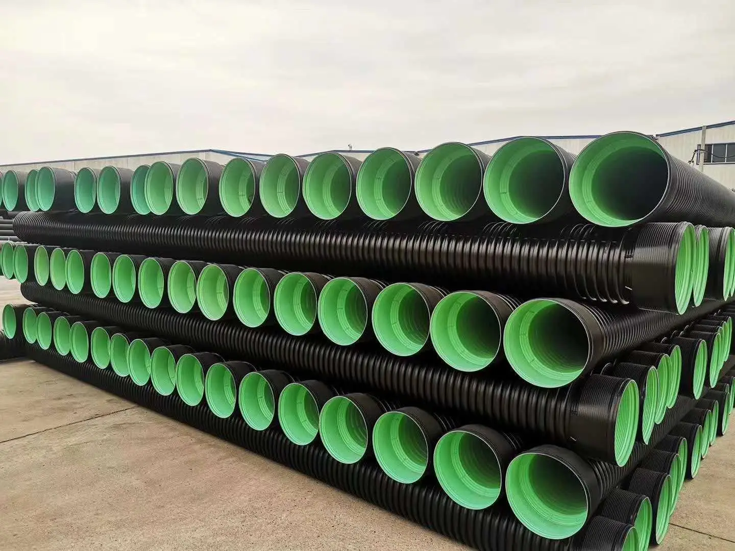 Sewertech Dual Wall Coextruded Black Corrugated High Density