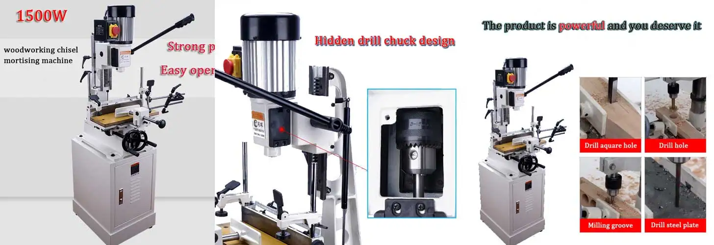 Mortiser Machine Wood Mortising Machine For Woodworking Hollow Chisel