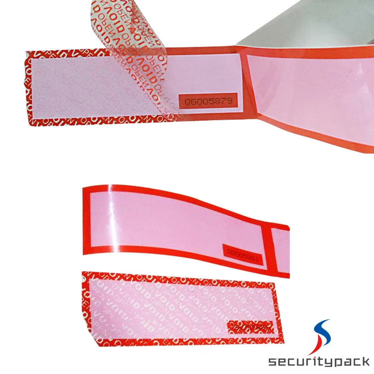 Plastic Security Seals Safety Tape Temperature Color Change Tape For