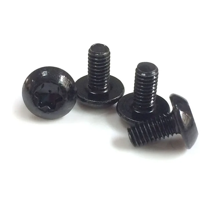 M3 M4 Steel Black Zinc Torx 6 Lobes Hexalobular Socket Button Head