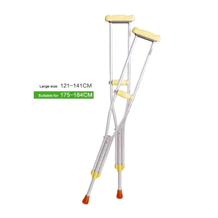 Axillary folding crutch Underarm Medical Device Walking stick Cane Height-Adjustable Rehabilitation Therapy Supplies Crutches supplier