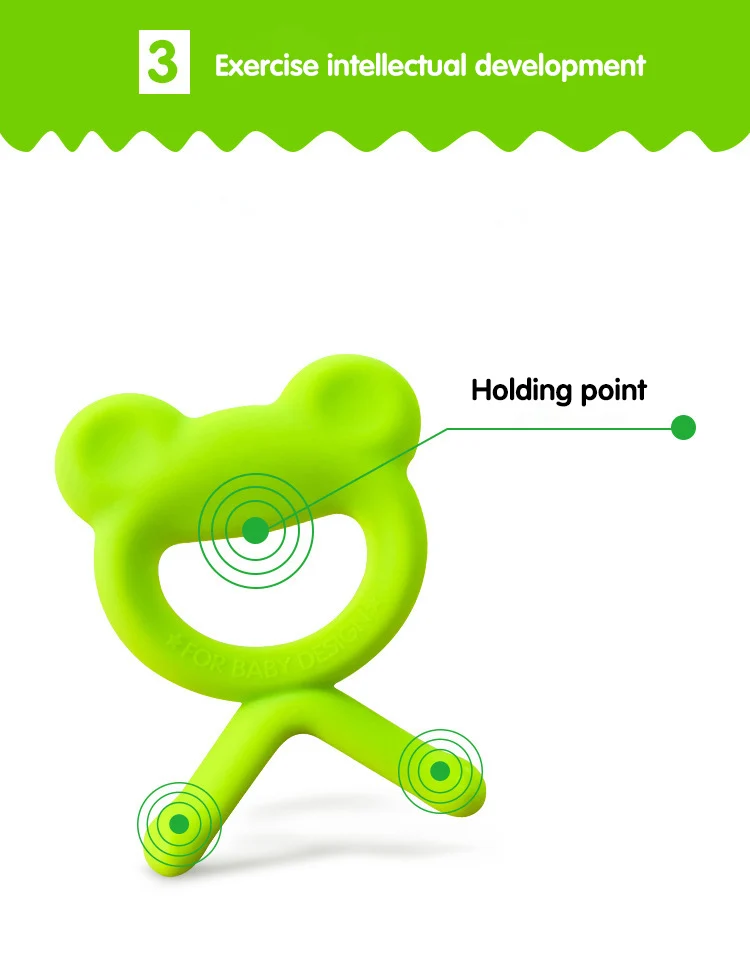 baby silicone teether toy