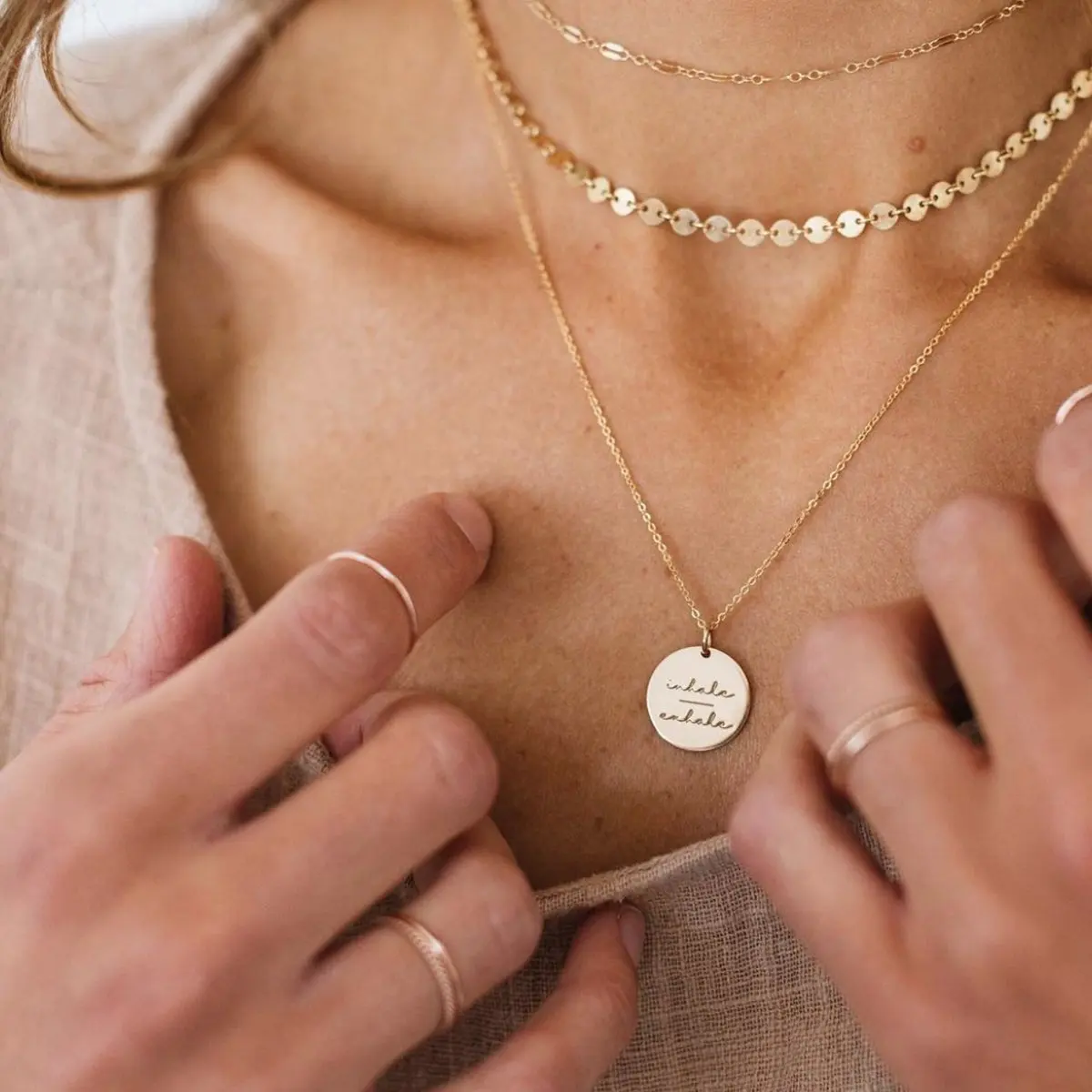 Stainless Steel Custom Breathe Jewelry 