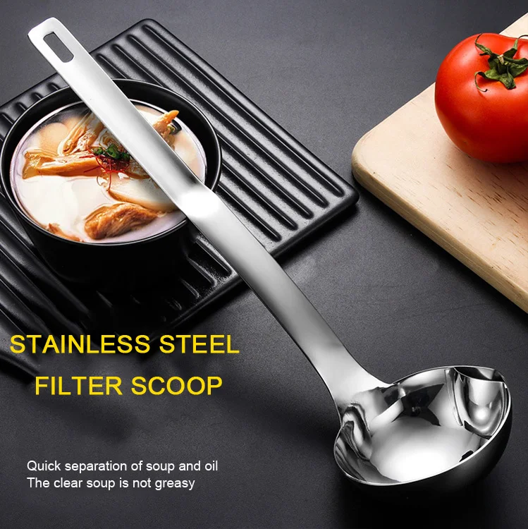 New Unique Design Food Grade Separating Oil Soup Ladle Spoonstainless ...