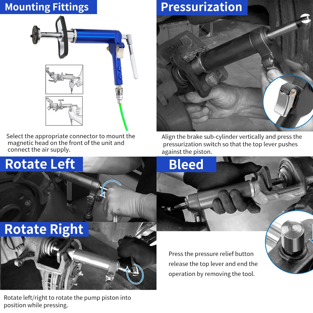 23pcs Pneumatic Brake Caliper Compression Tool,Caliper Hangers,Air ...