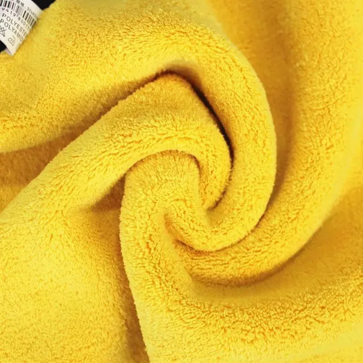 Dual Sides Coral Custom Super Absorbent Microfiber Car Towel Kitchen Cleaning Cloth Rag Kitchen Towel manufacture