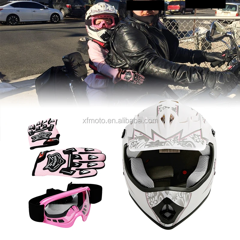 pink youth atv helmet