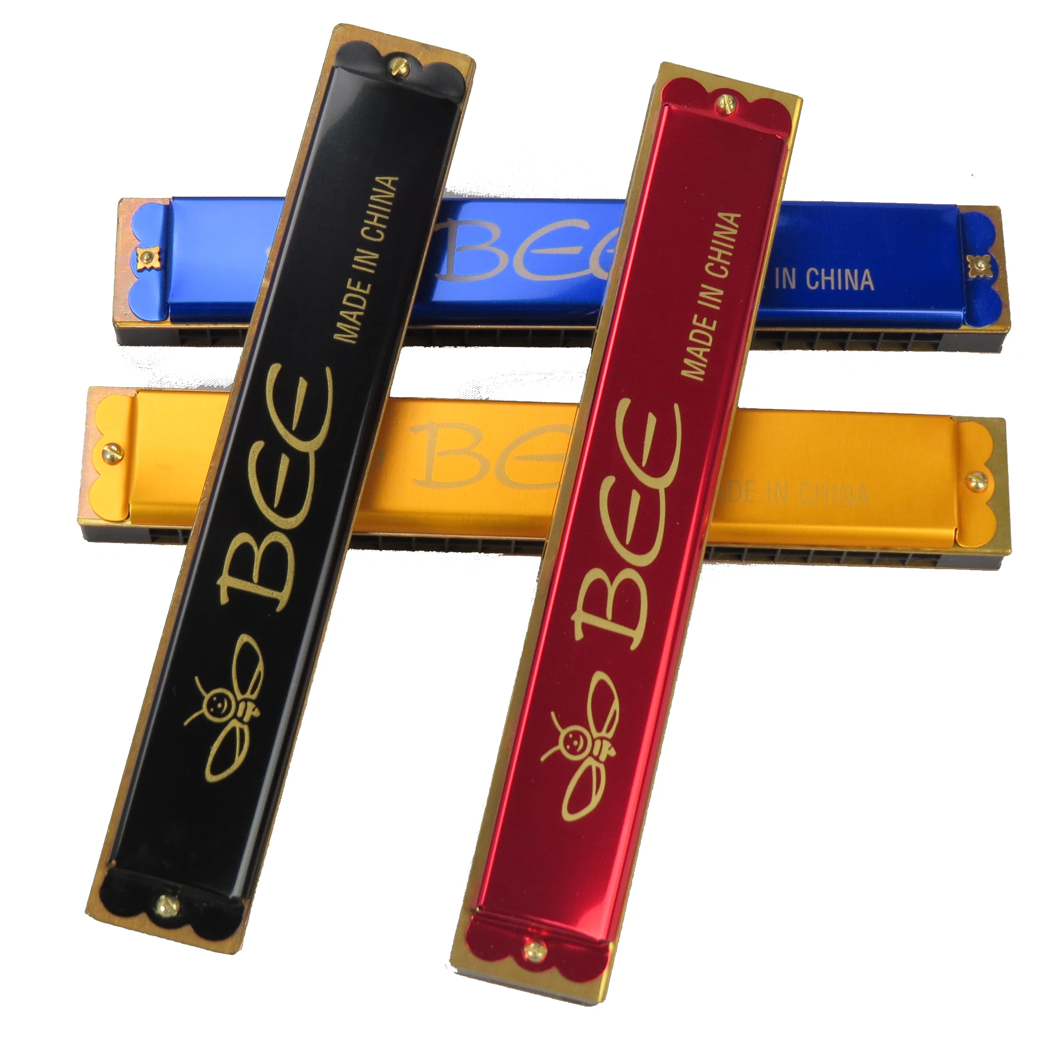Df241hot Sale Bee Brand Harmonica 24 Hole Brass Reedplate Aluminum