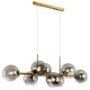 New popular E14 E27 vintage modern restaurant metal gold frost glass bulb drop pendant lamp