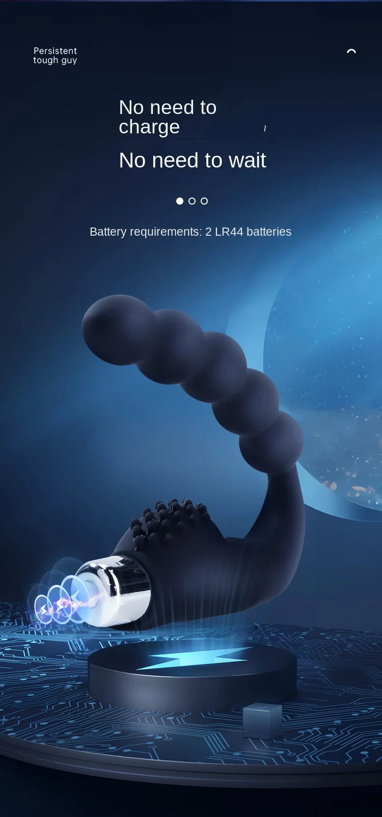Amoura Prostate Vibrator control buttons and user interface