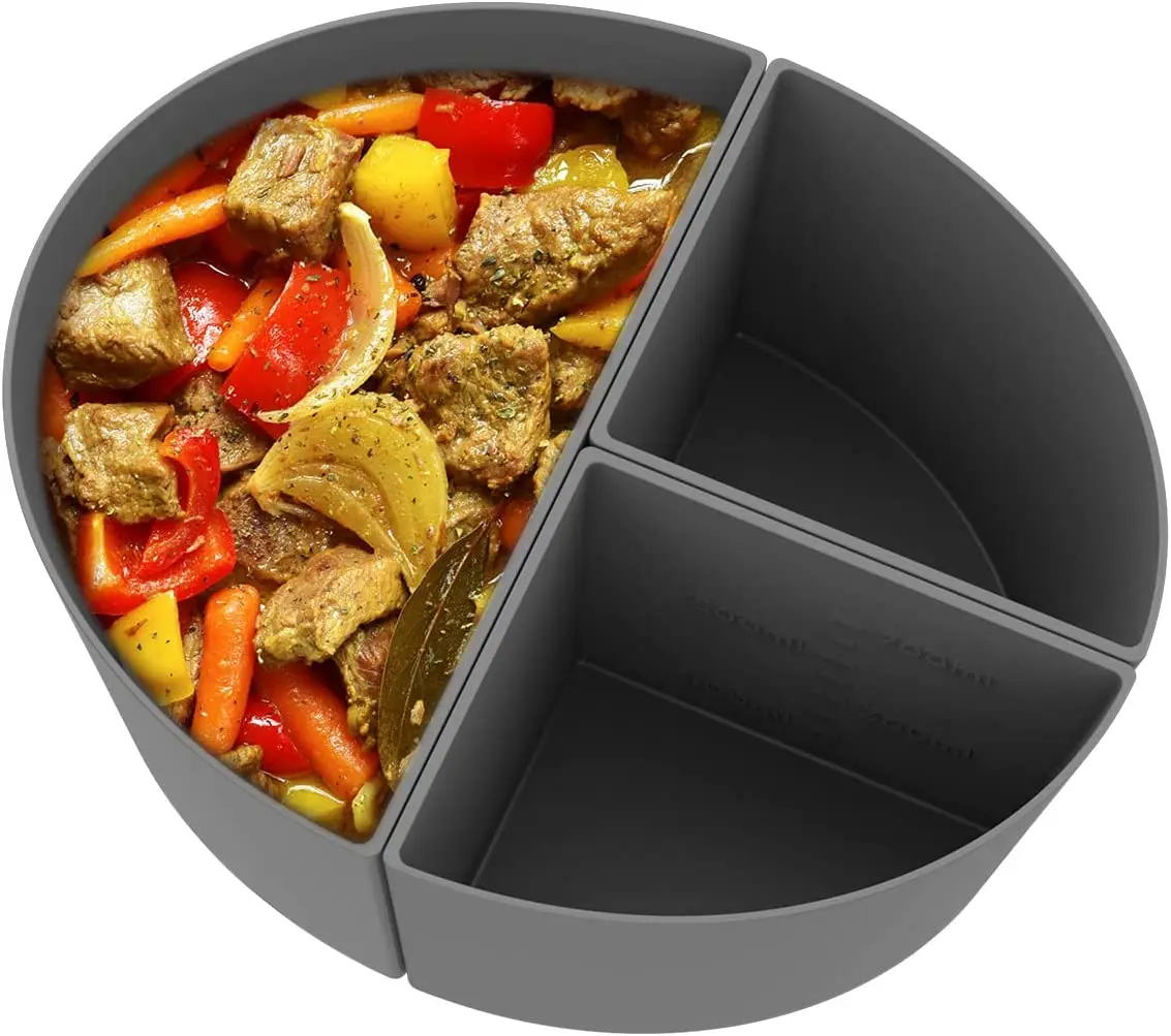 Slow Cooker Divider Liner Fit 6 Qt Crockpot,Reusable & Leakproof